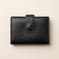Urban Compact Full-Grain Card Wallet - Black