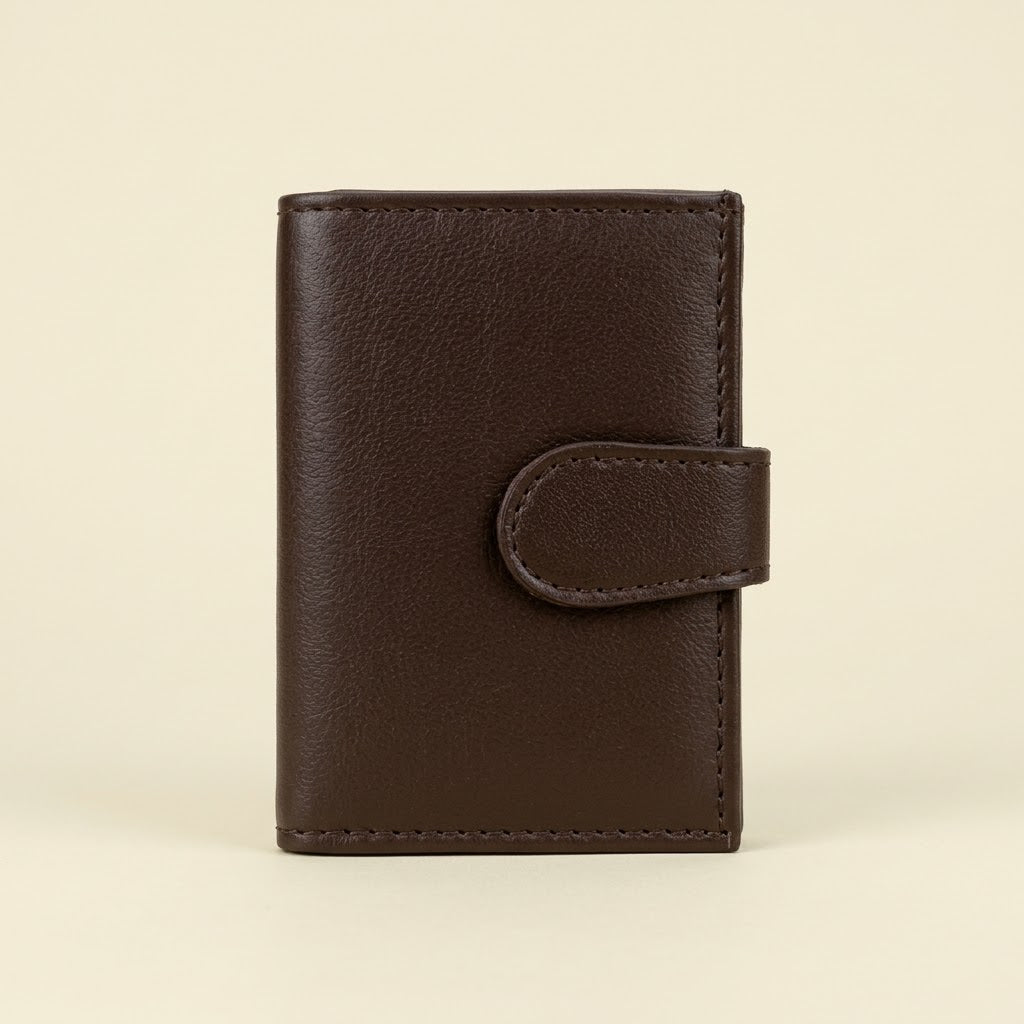 Urban Compact Full-Grain Card Wallet