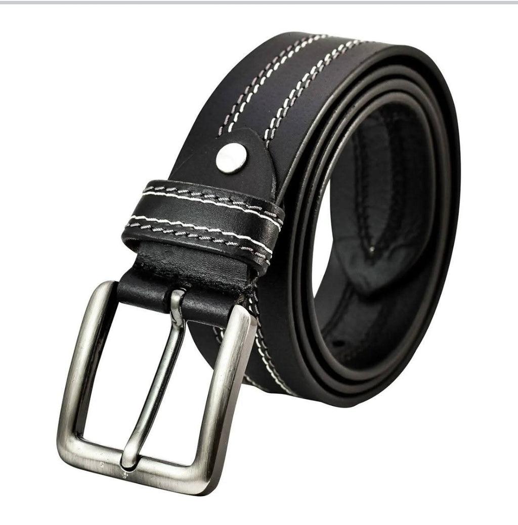 Leather Belt - Brown / Black