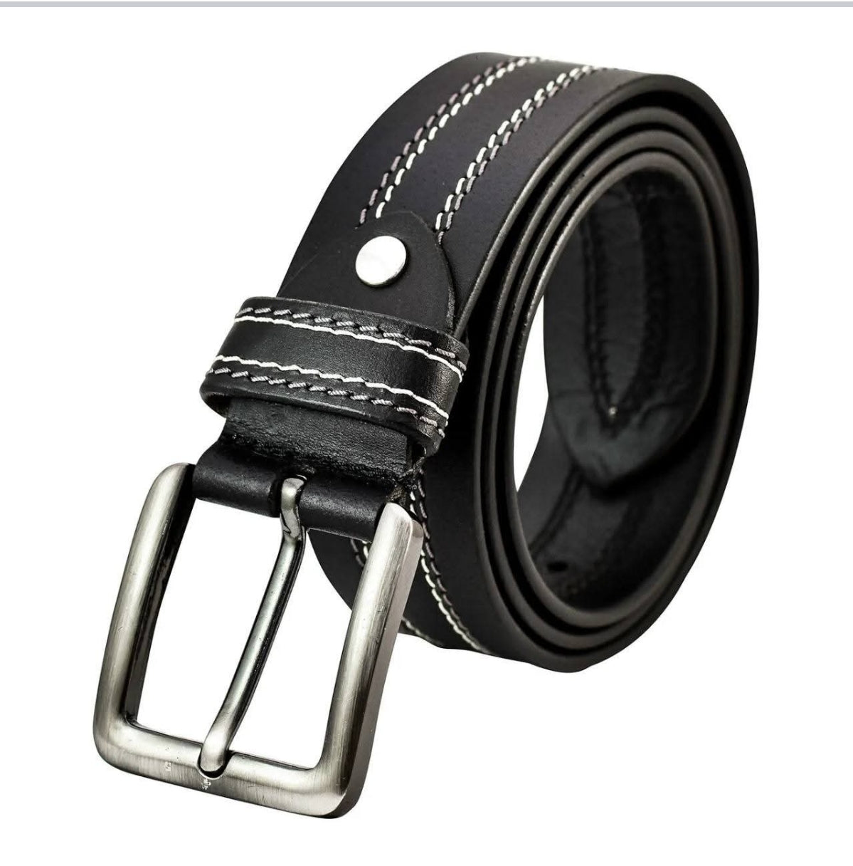 Leather Belt - Brown / Black