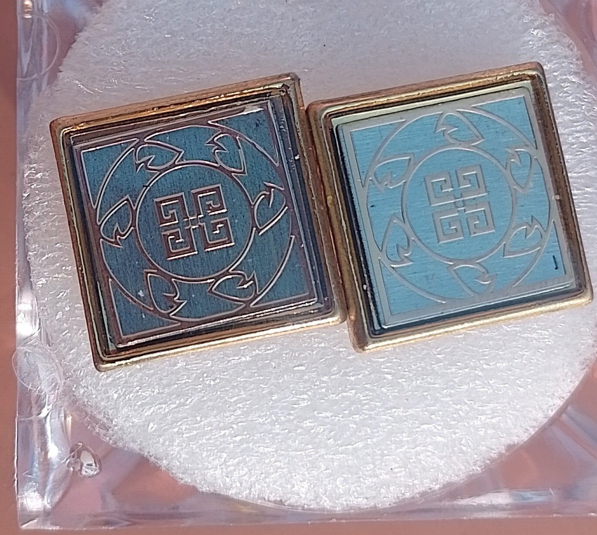 Classic Silver-Tone Onyx Accent Cufflinks