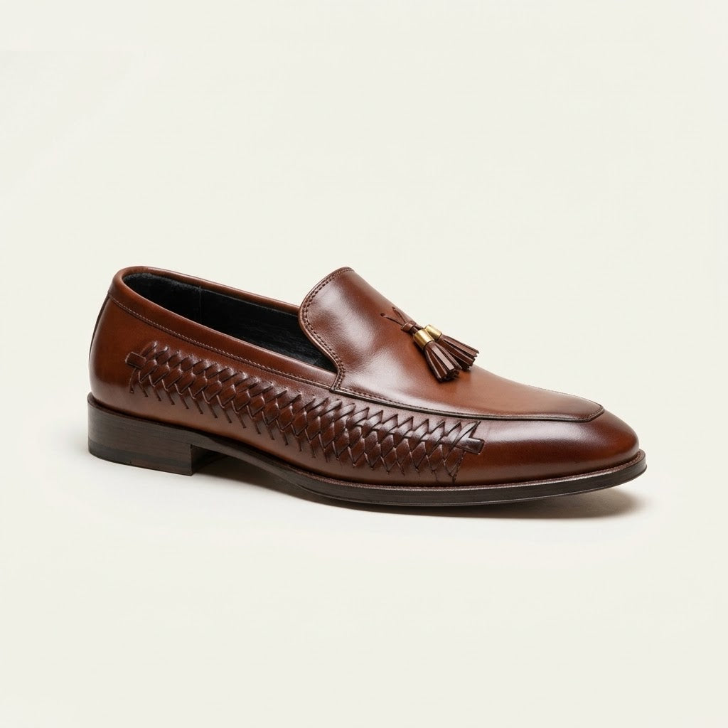 Premium Leather Shoes - Brown